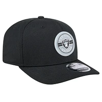 Men's New Era Black Las Vegas Raiders Adventure Patched 9SEVENTY Stretch-Snap Adjustable Hat