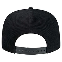 Casquette de golf à visière rabattable City Originals en velours côtelé noir New Era pour homme des Las Vegas Raiders