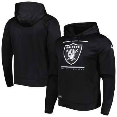 Las Vegas Raiders New Era Combine Authentic Split Defense Pullover Hoodie - Black