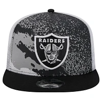 Casquette Snapback 9FIFTY Las Vegas Raiders Court Sport New Era noire pour hommes