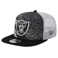 Casquette Snapback 9FIFTY Las Vegas Raiders Court Sport New Era noire pour hommes