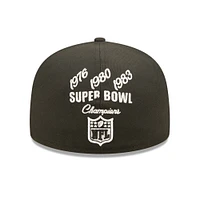 NWE RAID NOIR CHAMPS DE LA COURONNE NFL 59FIFTY HATMENHIC