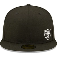 Men's New Era Black Las Vegas Raiders  Flawless 59FIFTY Fitted Hat