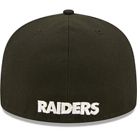 Men's New Era Black Las Vegas Raiders  Flawless 59FIFTY Fitted Hat