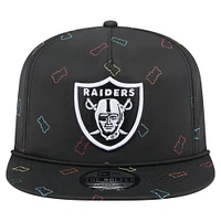 Men's New Era Black Las Vegas Raiders Gummy Golfer Snapback Hat