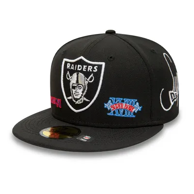 Men's New Era Cream Las Vegas Raiders Retro 59FIFTY Fitted Hat