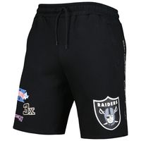 Men's New Era Black Las Vegas Raiders Historic Champs Shorts