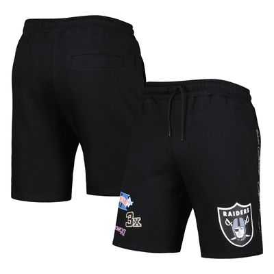 Men's New Era Black Las Vegas Raiders Historic Champs Shorts