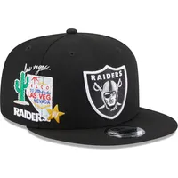 New Era Men's Black Las Vegas Raiders Classic 9Fifty Trucker Snapback Hat