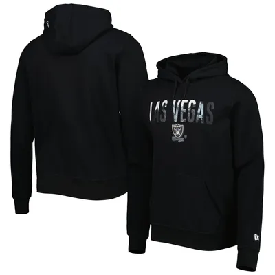 Las Vegas Raiders New Era Big & Tall NFL Pullover Hoodie - Black