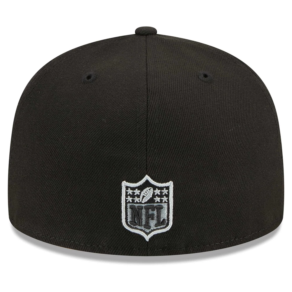 Casquette ajustée 59FIFTY New Era pour hommes des Las Vegas Raiders Main Patch noir