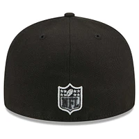 Casquette ajustée 59FIFTY New Era pour hommes des Las Vegas Raiders Main Patch noir