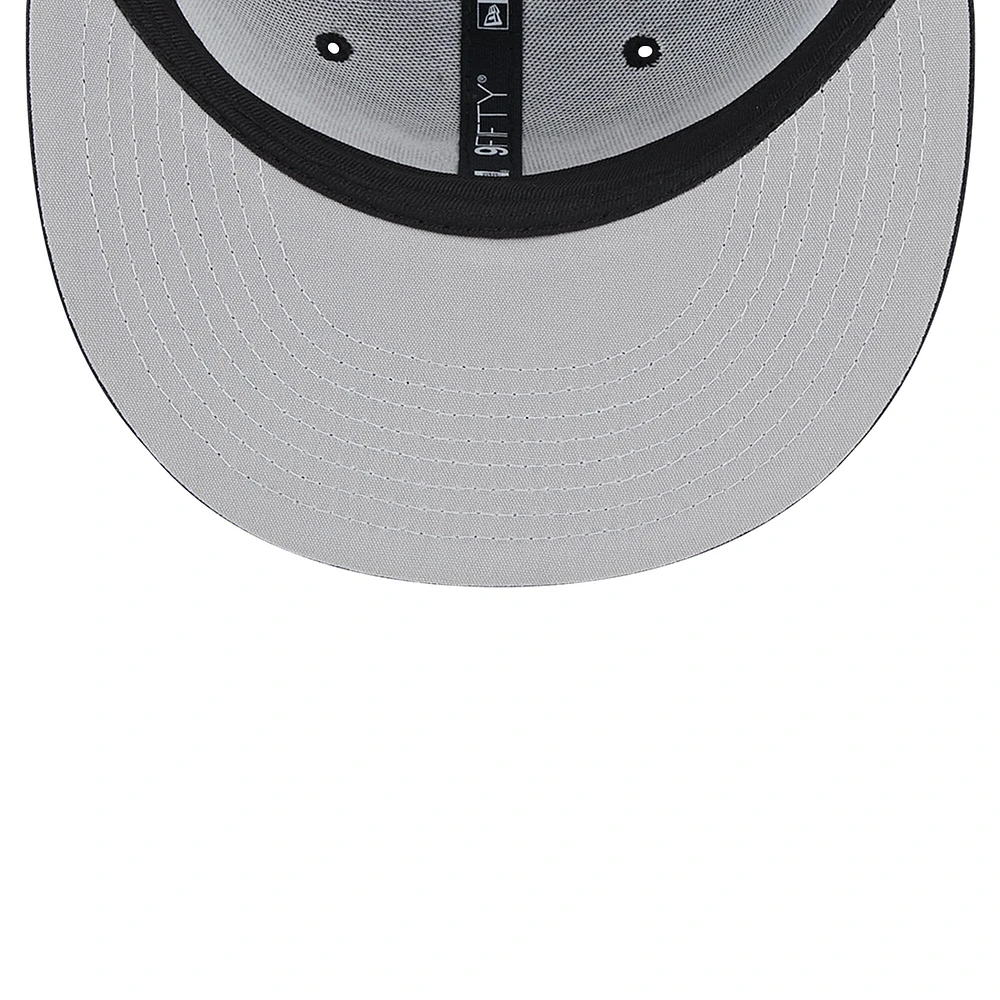 Casquette Snapback 9FIFTY Main Trucker New Era noire des Las Vegas Raiders pour hommes