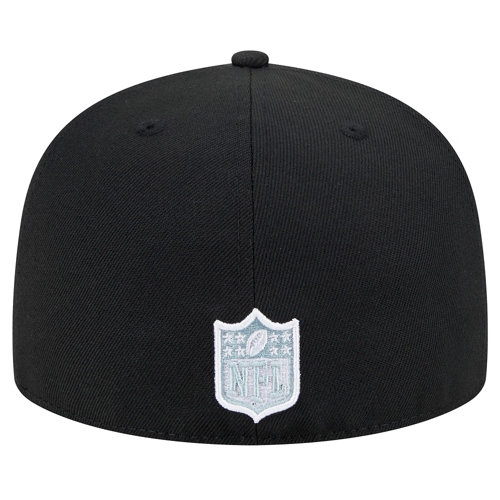 Casquette ajustée 59FIFTY noire pour homme avec inscription Las Vegas Raiders de New Era