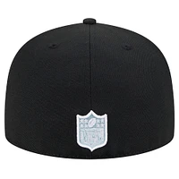 Men's New Era Black Las Vegas Raiders  Script Sided 59FIFTY Fitted Hat