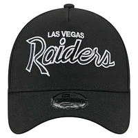 Men's New Era Black Las Vegas Raiders Smith 9FORTY Adjustable hat