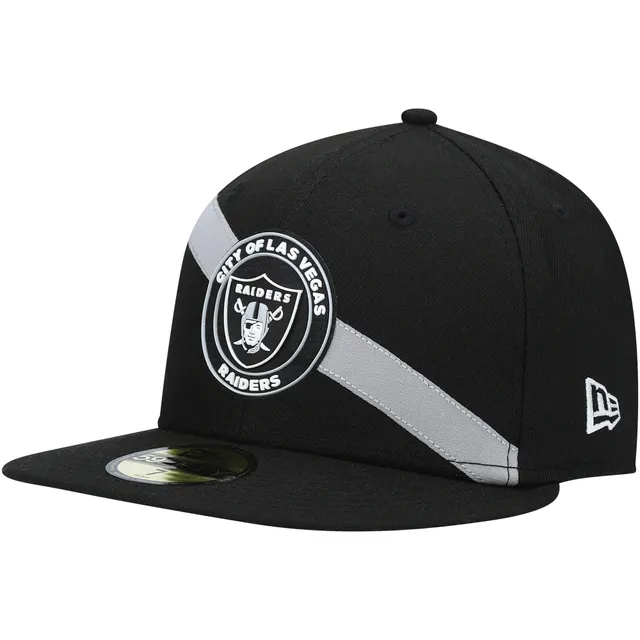 Las Vegas Raiders New Era Omaha Script Low Profile 59FIFTY Fitted Hat -  Black