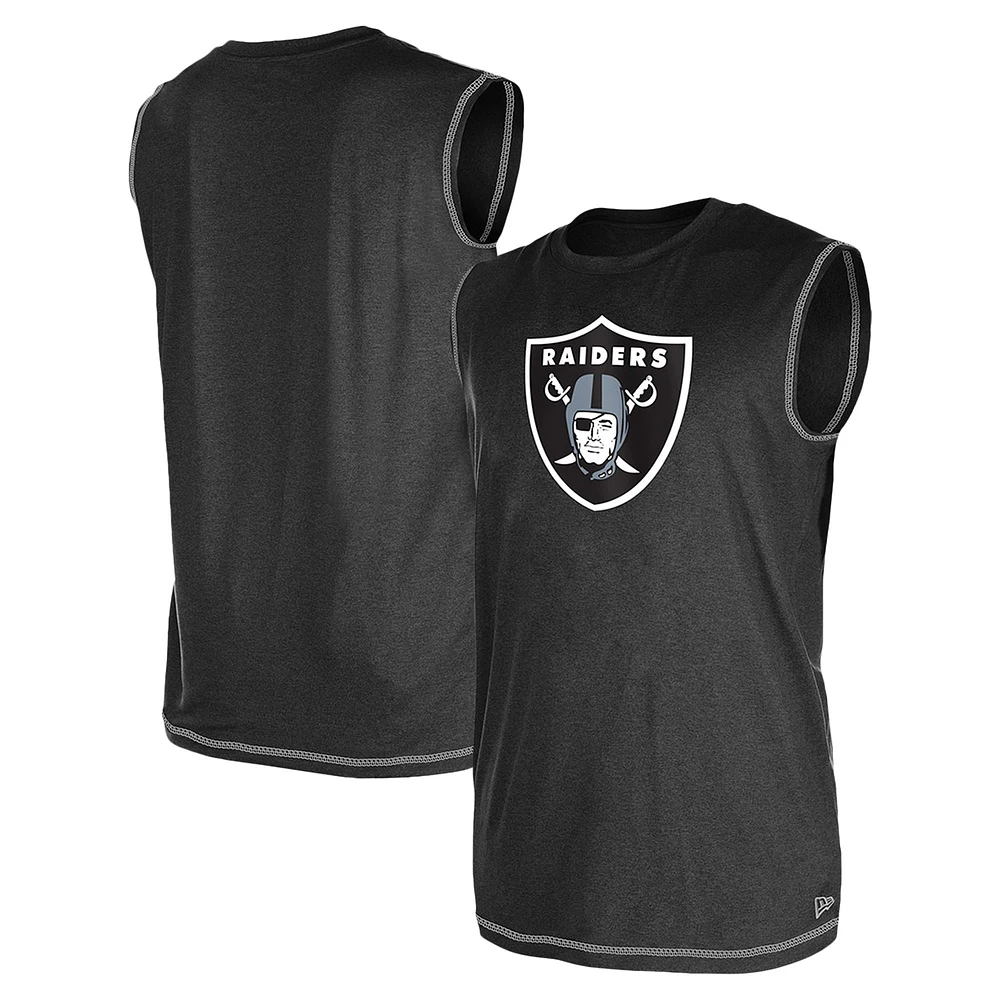 Débardeur noir New Era Las Vegas Raiders pour hommes