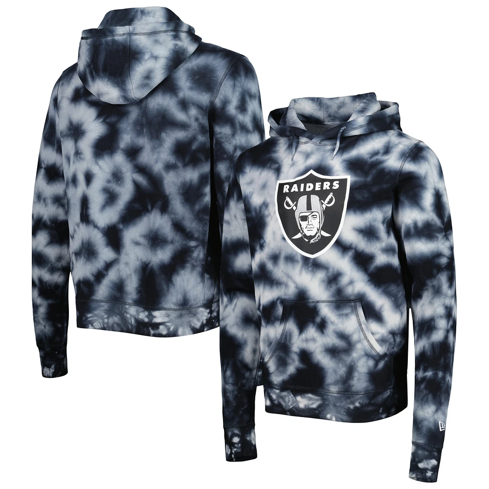 Men's New Era Black Las Vegas Raiders Big & Tall NFL Pullover Hoodie