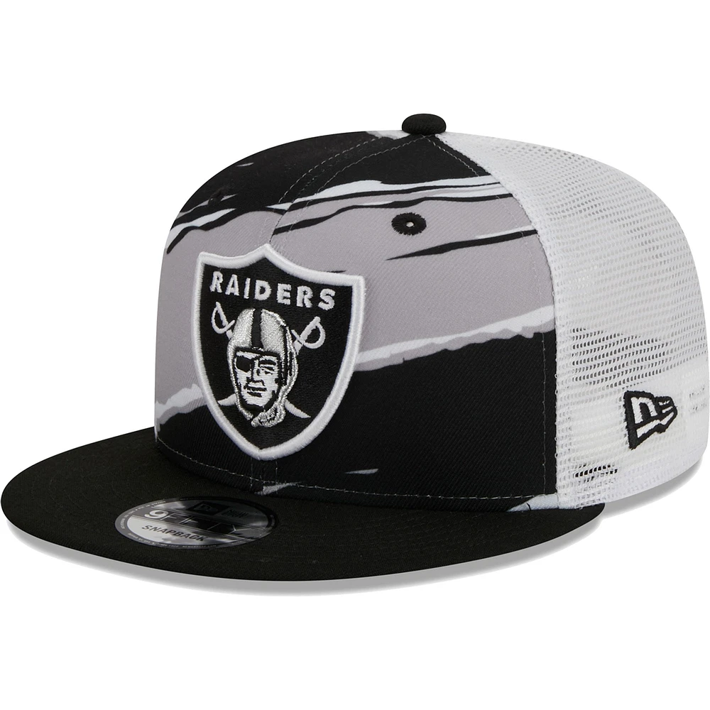 Casquette snapback noire Las Vegas Raiders Tear Trucker 9FIFTY New Era pour homme