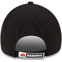 New Era Men's Las Vegas Raiders League 9Forty Adjustable Black Hat