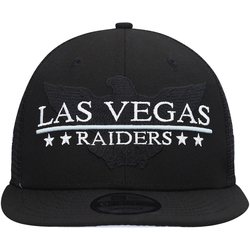 Casquette Snapback 9FIFTY Totem des Raiders de Las Vegas New Era noire pour homme