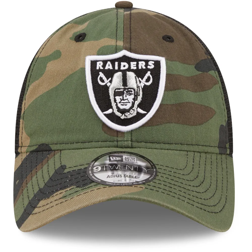 New Era Men's New Era Black Las Vegas Raiders Balanced Trucker 9FIFTY  Snapback Hat