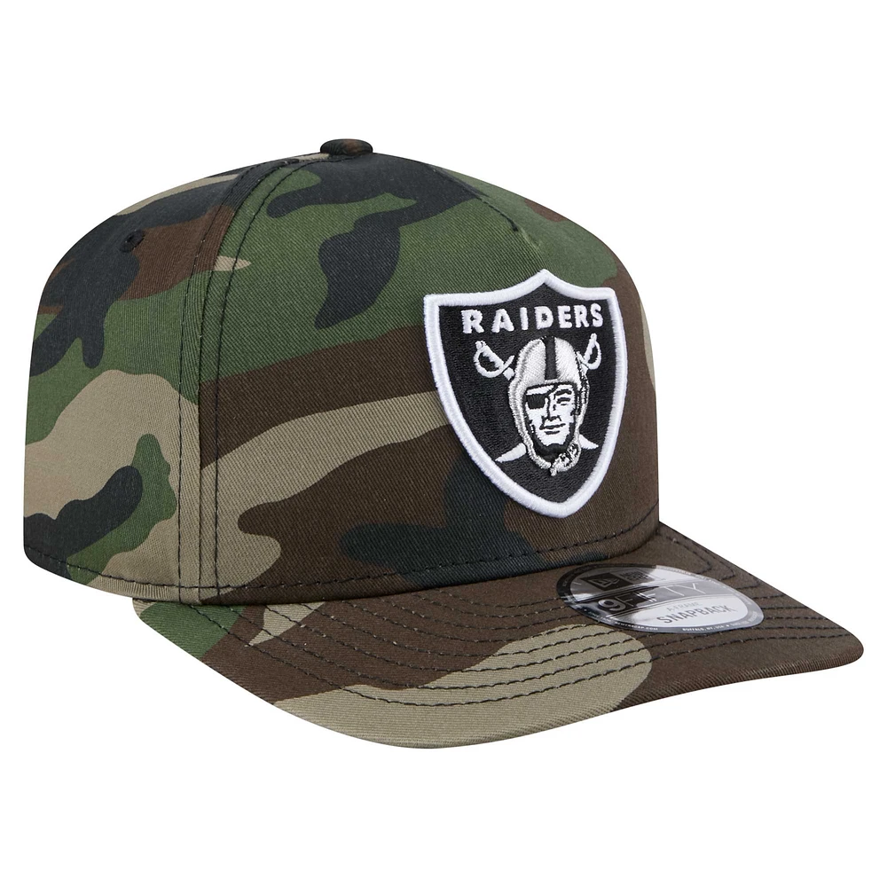 Casquette à visière plate Camo Raiders de Las Vegas New Era pour homme