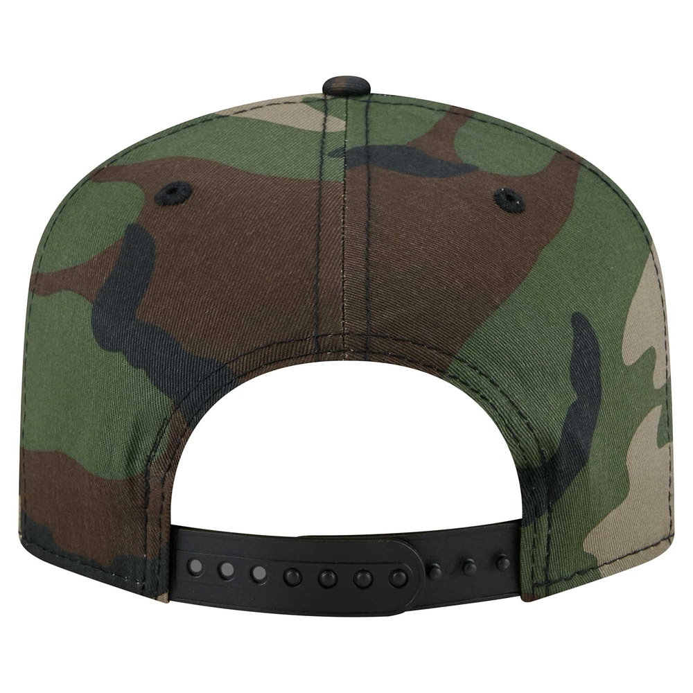 Men's New Era Camo Las Vegas Raiders Woodsy 9FIFTY Snapback Hat