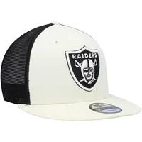 New Era Men's New Era Black Las Vegas Raiders Balanced Trucker 9FIFTY  Snapback Hat