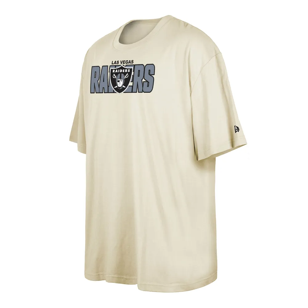 Men's New Era  Cream Las Vegas Raiders 2023 NFL Draft Big & Tall T-Shirt