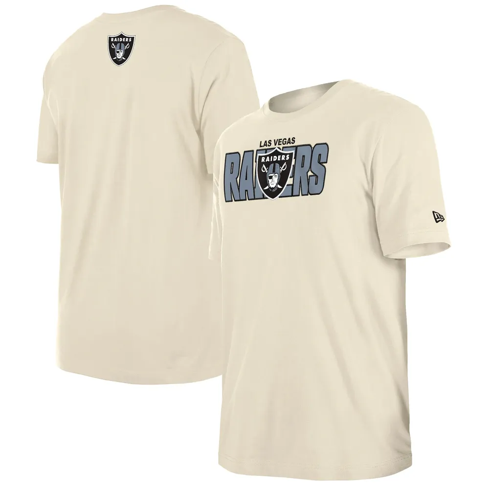 Men's New Era  Cream Las Vegas Raiders 2023 NFL Draft T-Shirt