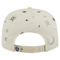 Men's New Era Cream Las Vegas Raiders Celestial Golfer Adjustable Hat