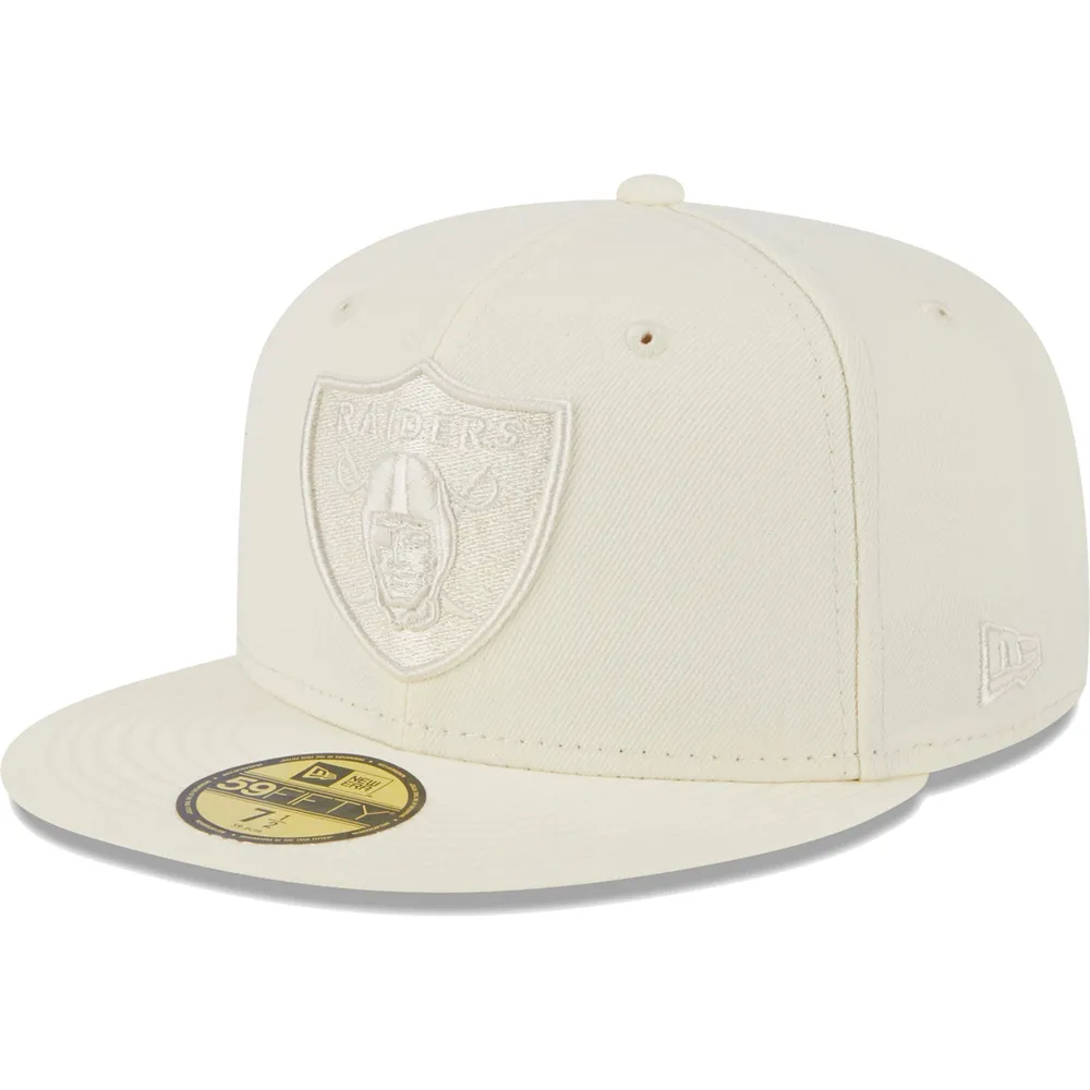 Men's New Era Cream Las Vegas Raiders Retro 59FIFTY Fitted Hat