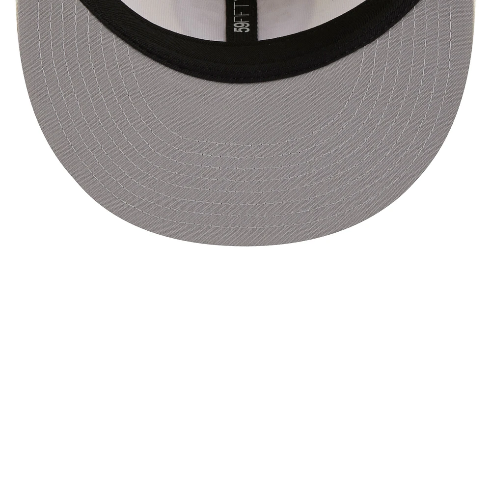 Casquette ajustée 59FIFTY pour homme couleur crème des Las Vegas Raiders New Era