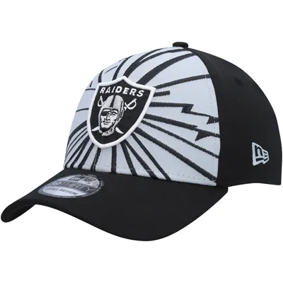 Casquette Flex 39THIRTY Shattered des Las Vegas Raiders New Era pour homme, gris/noir