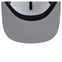 Casquette de golf à visière arrière grise/noire New Era pour homme Las Vegas Raiders