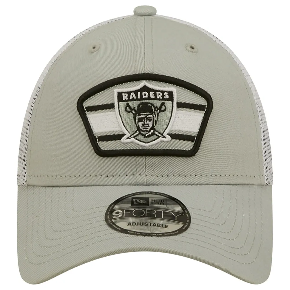 Lids Las Vegas Raiders New Era Script Trucker 9FIFTY Snapback Hat