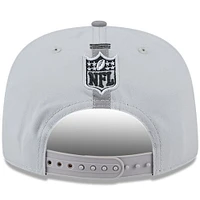 Casquette snapback de golfeur New Era Las Vegas Raiders 2024 NFL Training Camp gris New Era pour homme