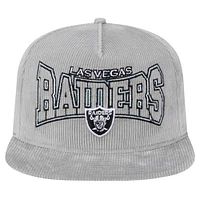 Casquette ajustable en velours côtelé pour golfeur des Raiders de Las Vegas de New Era pour homme