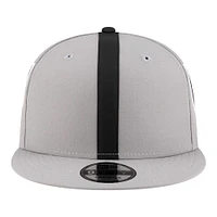 Men's New Era Gray Las Vegas Raiders  Helmet 9FIFTY Snapback Hat