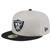 Casquette ajustée 59FIFTY Stoney des Las Vegas Raiders New Era pour hommes