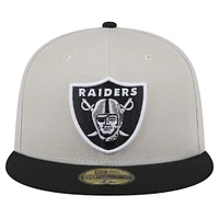 Casquette ajustée 59FIFTY Stoney des Las Vegas Raiders New Era pour hommes