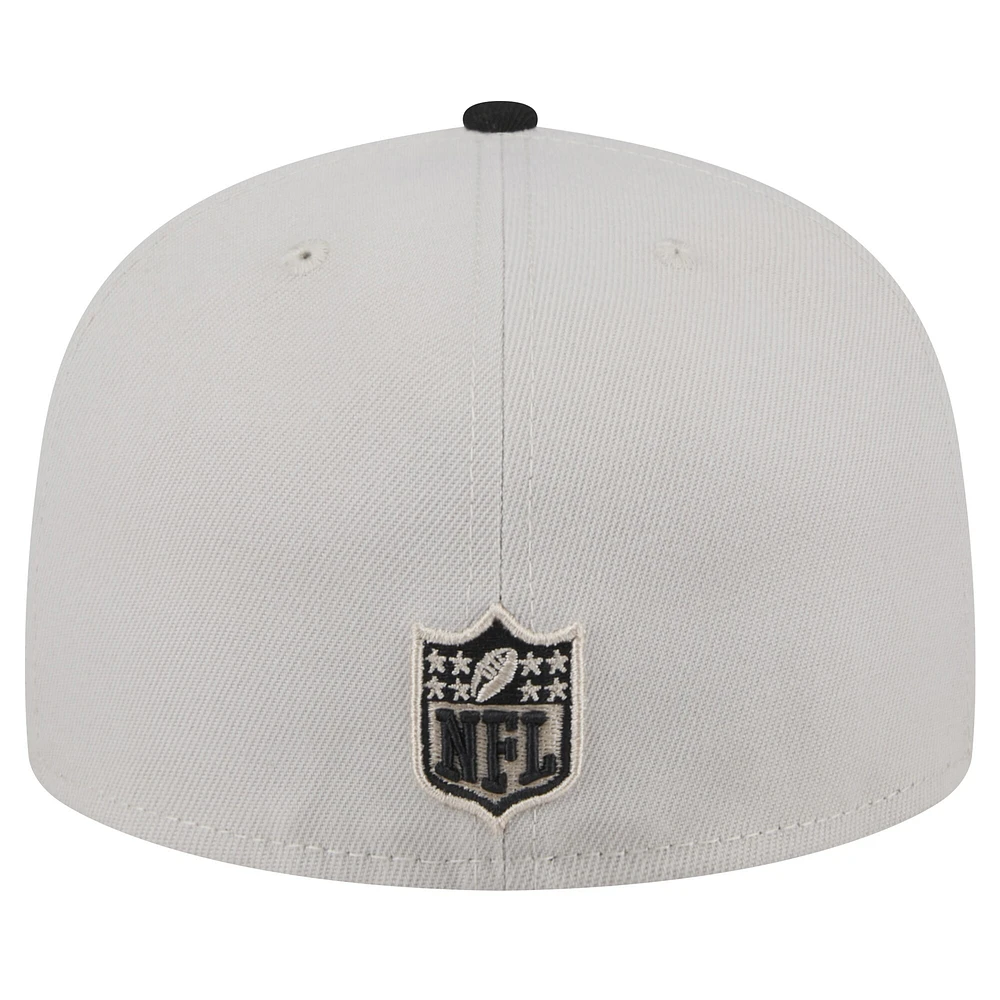 Casquette ajustée 59FIFTY Stoney des Las Vegas Raiders New Era pour hommes