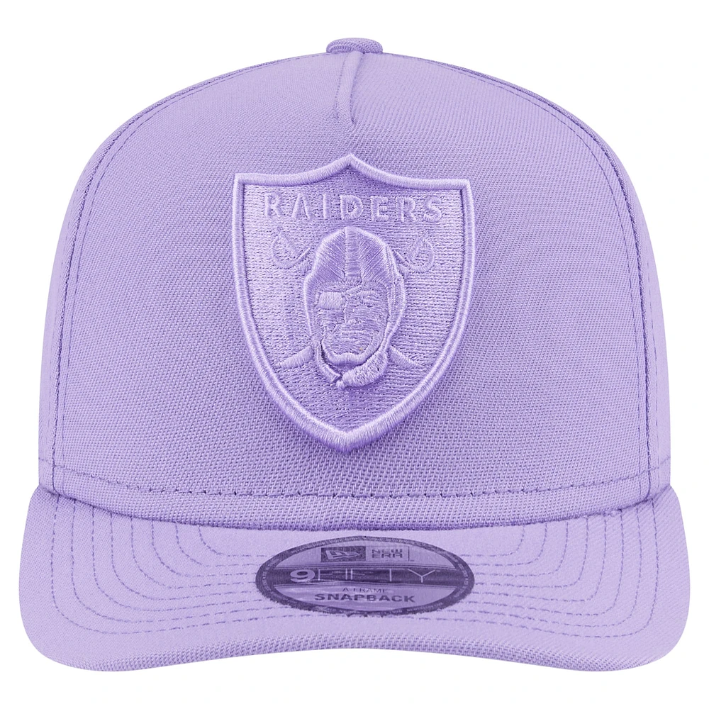 Casquette Snapback 9FIFTY Las Vegas Raiders pour homme New Era violet clair