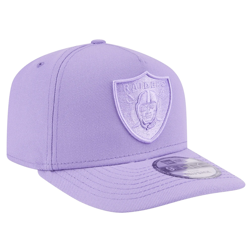 Casquette Snapback 9FIFTY Las Vegas Raiders pour homme New Era violet clair