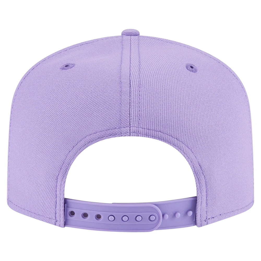 Casquette Snapback 9FIFTY Las Vegas Raiders pour homme New Era violet clair