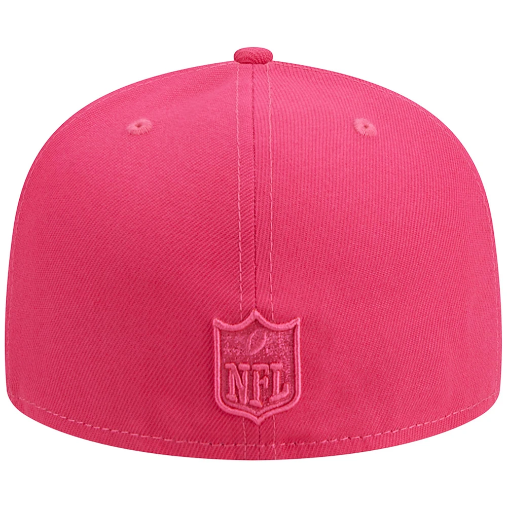 Men's New Era Pink Las Vegas Raiders Color Pack 59FIFTY Fitted Hat