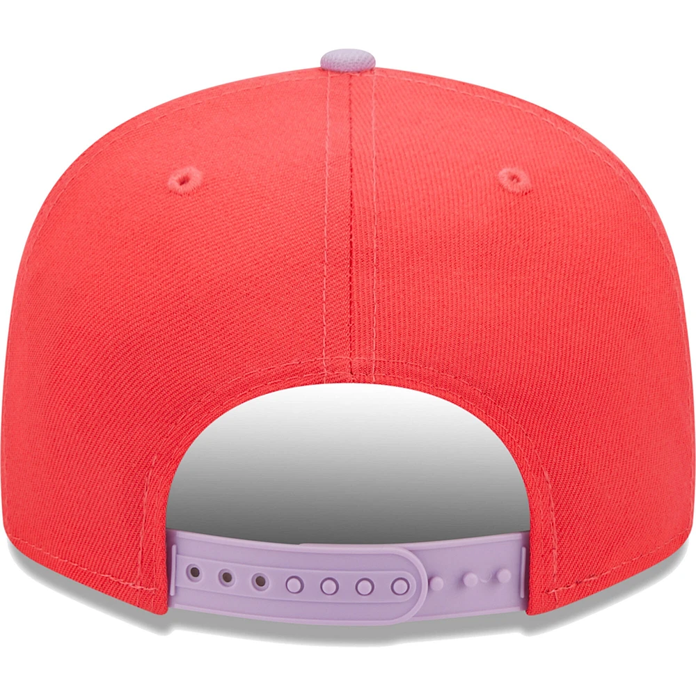 Men's New Era Red/Lavender Las Vegas Raiders Two-Tone Color Pack 9FIFTY Snapback Hat