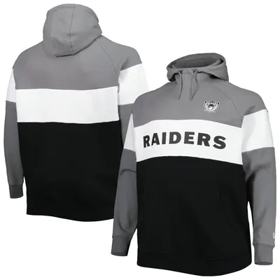 Lids Las Vegas Raiders Nike Throwback Raglan Long Sleeve T-Shirt -  Black/Silver